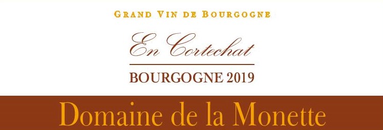 Bourgogne Côte Chalonnaise rouge "En Cortechat" 2019
