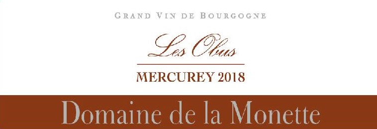 Mercurey blanc "Les Obus" 2018