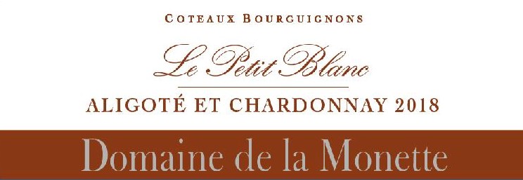 Coteaux Bourguignons blanc "Le Petit Blanc" 2020